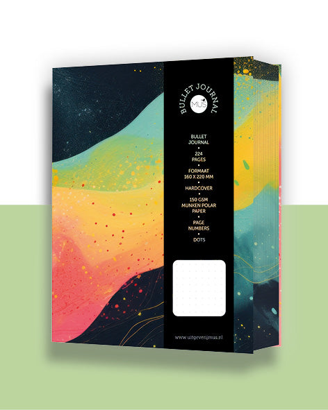 MUS Bullet Journal Yellow Wave