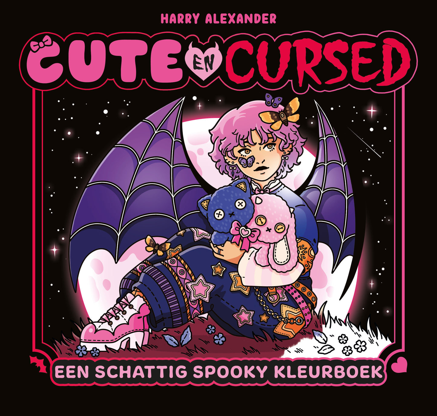 Cute & Cursed - Een schattig en spooky kleurboek