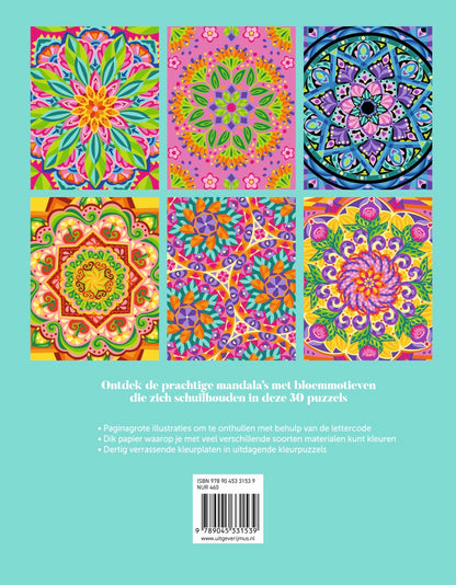 Kleuren op letter - Verborgen Mandala's