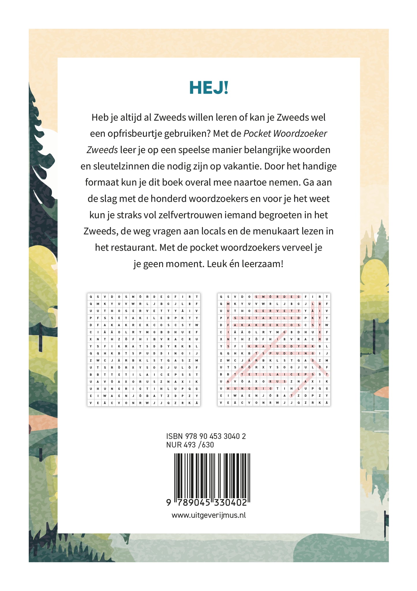 Pocket woordzoeker Zweeds