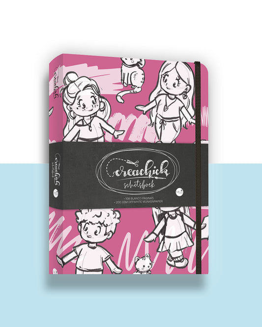 CreaChick Schetsboek RASPBERRY