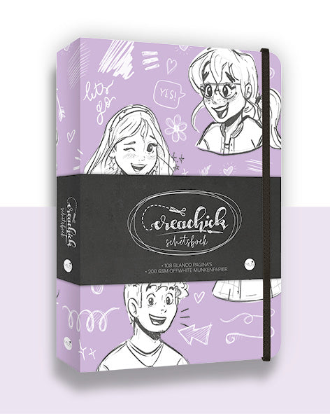 CreaChick schetsboek LILAC