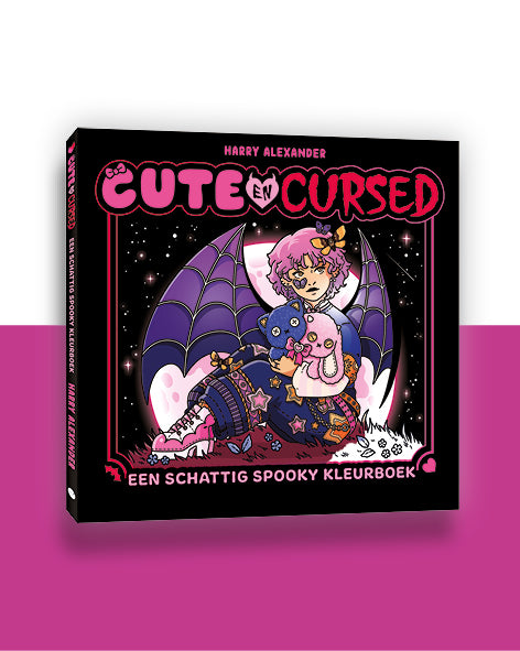 Cute & Cursed - Een schattig en spooky kleurboek
