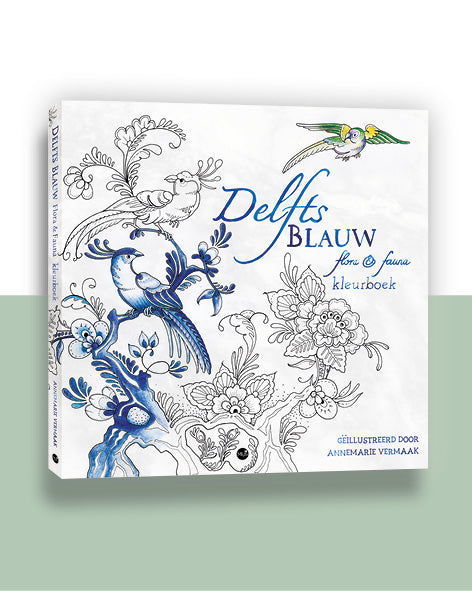 Delfts blauw flora & fauna kleurboek