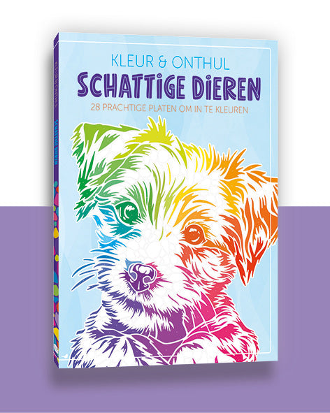 Kleur & Onthul: Schattige dieren