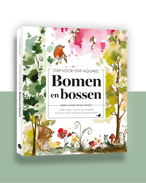 Stap-voor-stap aquarel: bomen en bossen